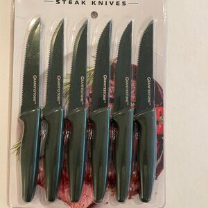 Granitestone - NutriBlade - Steak Knives - Stainless Steel - 6 Piece Easy Grip